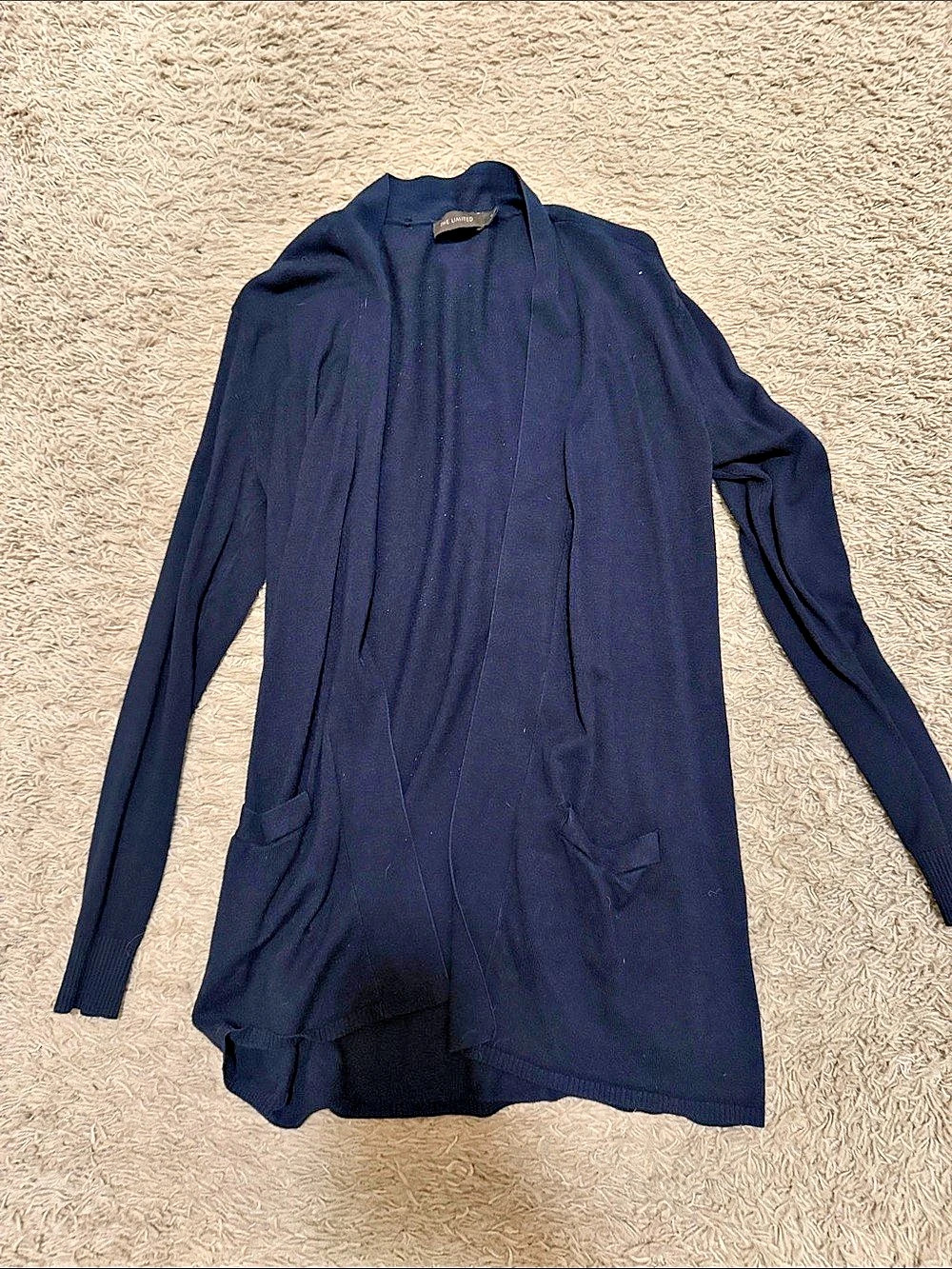 The Limited Women's Open Front Cardigan in Navy